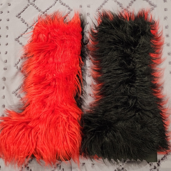 SOLD.    Dollskill Split Fur Boots - Picture 5 of 7